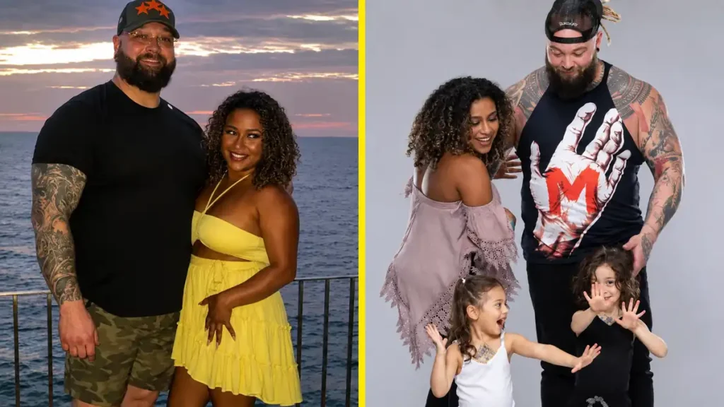 Jojo Offerman With his Husband bray Wyatt and Childerns