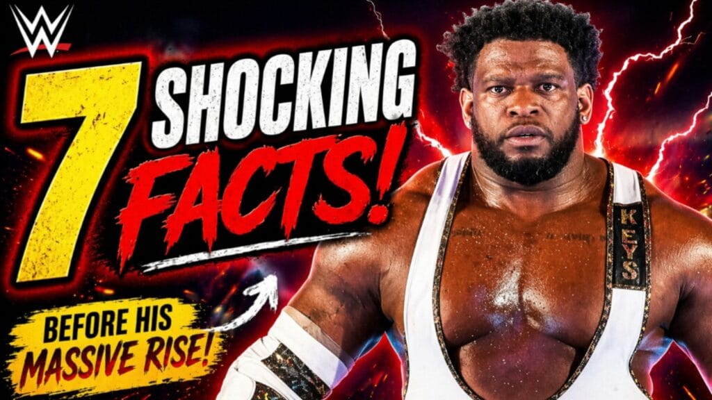 Royce Keys WWE wrestler with intense look thumbnail showing 7 shocking facts before his massive rise
