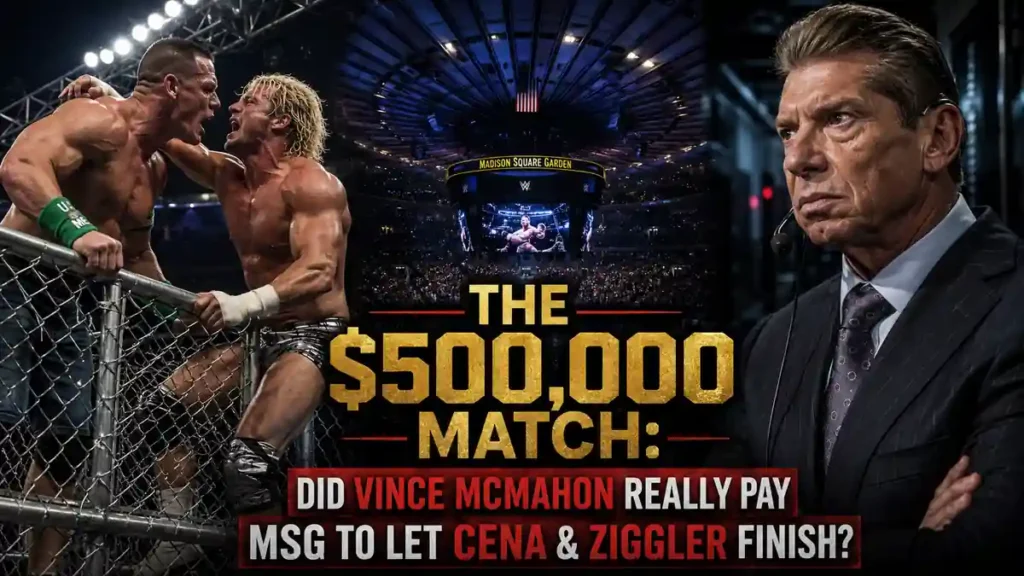 John Cena vs Dolph Ziggler Madison Square Garden steel cage match curfew fine