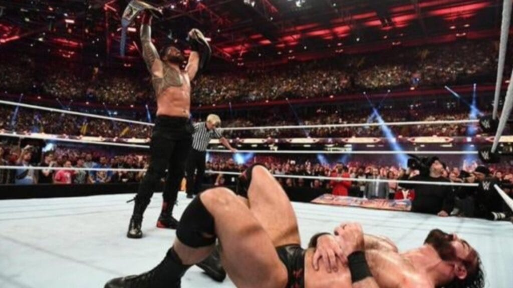 roman reigns dethrones drew mcintyre-at clash at the castle