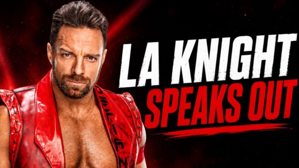 LA Knight speaks out during a candid interview with chris van vliet about WWE booking, crowd reactions, and his future in professional wrestling.