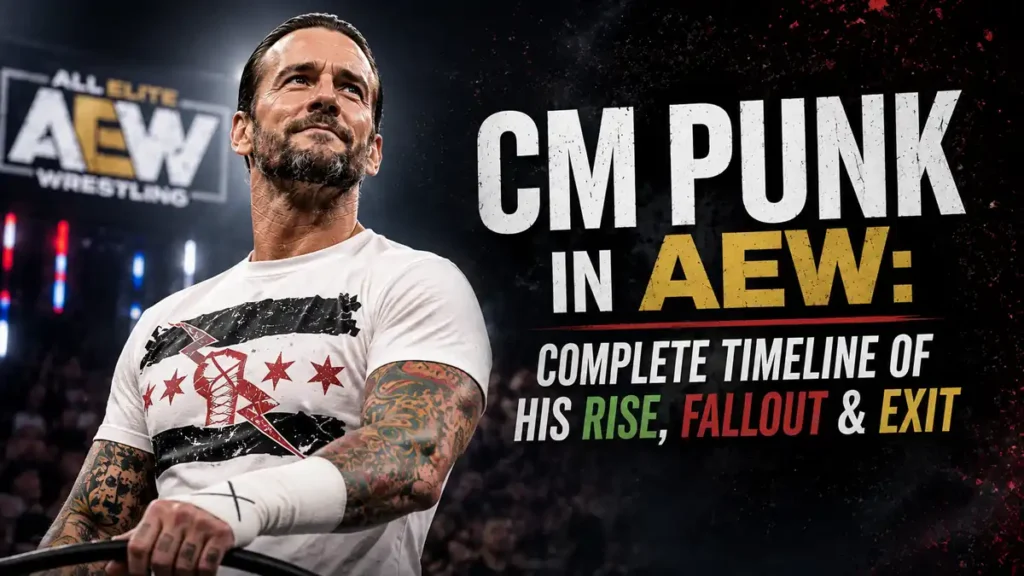 CM Punk in AEW complete timeline of his rise fallout and exit