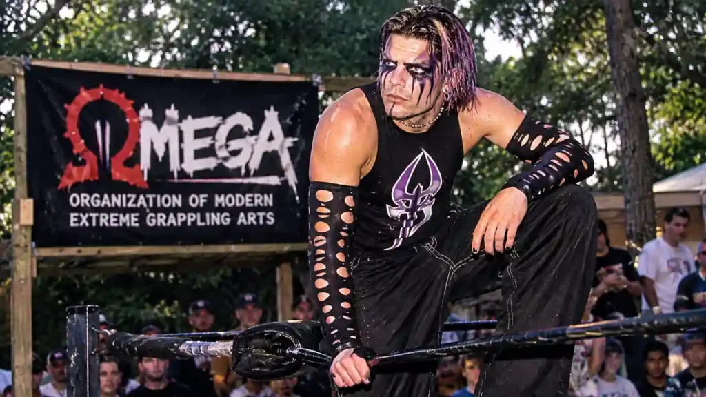 Young Jeff Hardy during his early independent wrestling days in OMEGA North Carolina