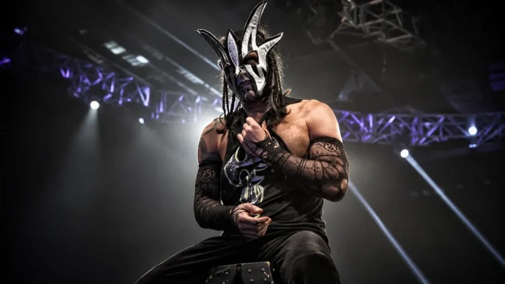 Jeff Hardy as Willow wearing his iconic mask during a TNA Impact Wrestling appearance