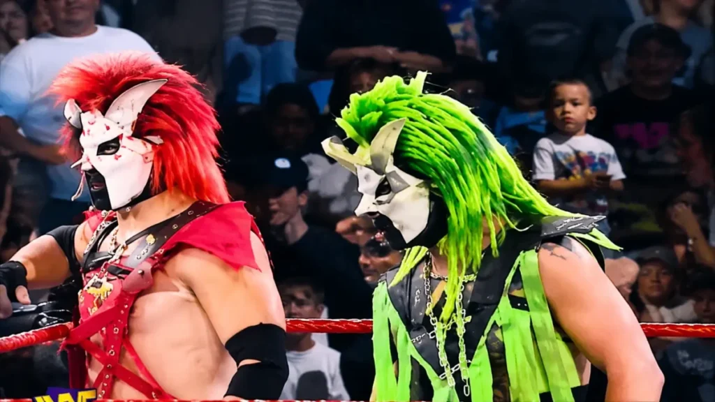 Jeff Hardy wearing the original Willow mask during his early wrestling career
