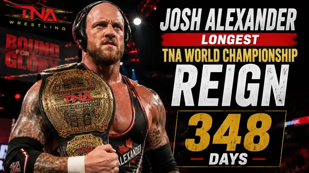 Josh Alexander longest TNA World Championship reign of 348 days