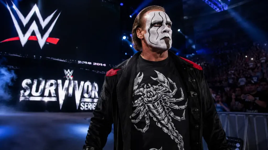 Sting makes his shocking WWE debut at Survivor Series 2014 during an iconic arena entrance