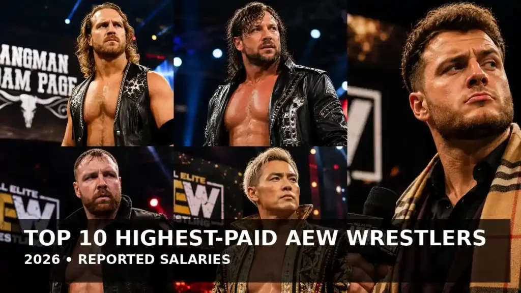 op 10 highest-paid AEW wrestlers in 2026 reported salaries 