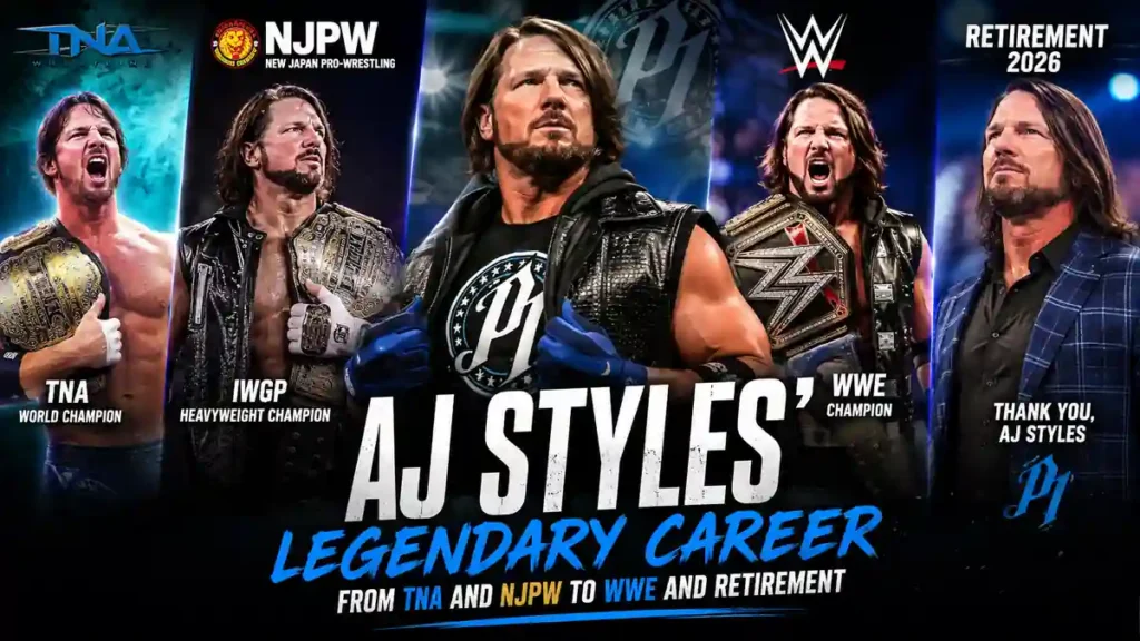 AJ Styles career in TNA, NJPW, and WWE championship retrospective