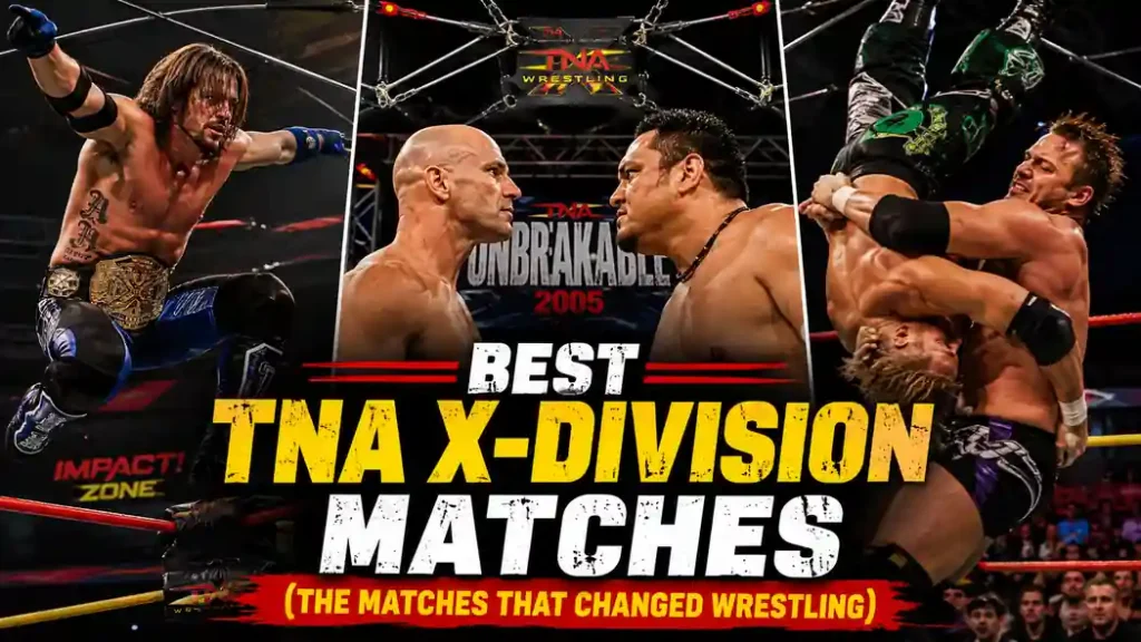 Best TNA X-Division matches featuring AJ Styles Samoa Joe and Christopher Daniels