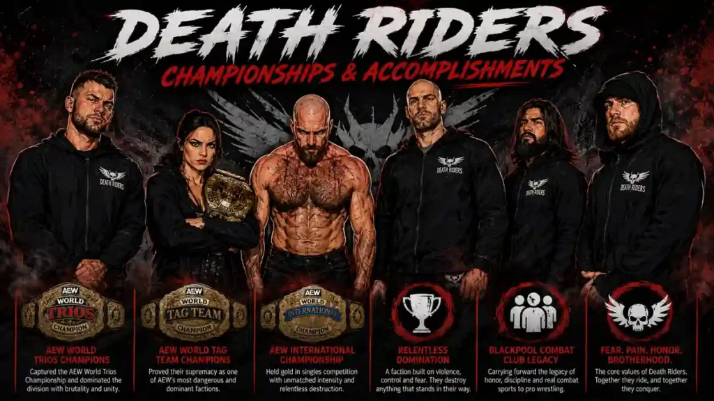 Death Riders championships and accomplishments featuring the AEW faction