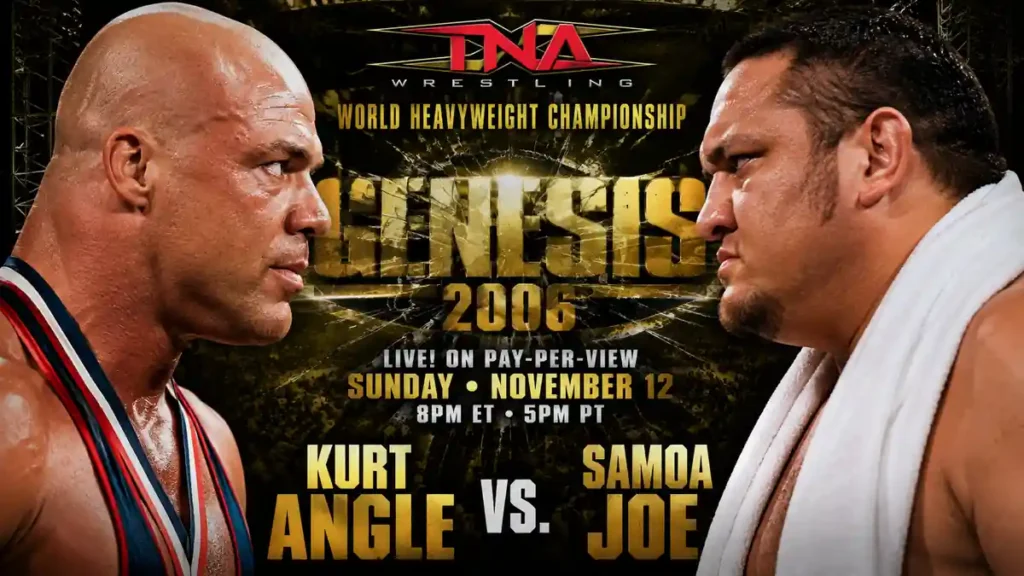Kurt Angle and Samoa Joe face off at TNA Genesis 2006