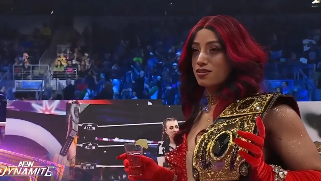 Mercedes Mone Thekla AEW Dynamite confrontation over the AEW Womens World Championship