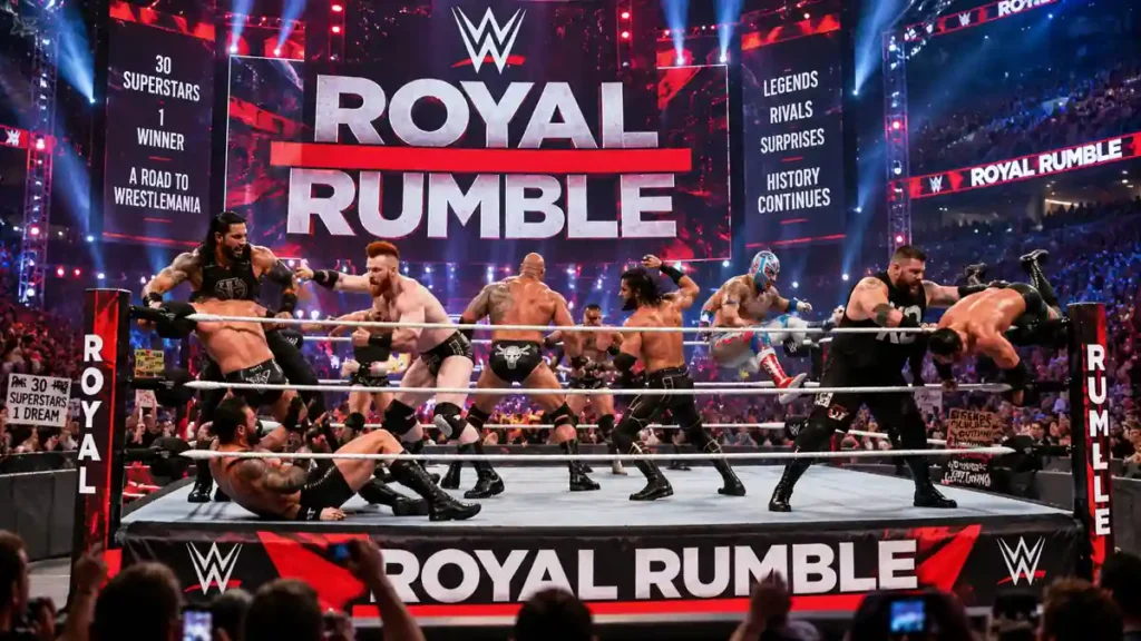 Royal Rumble match history featuring superstars competing inside the ring