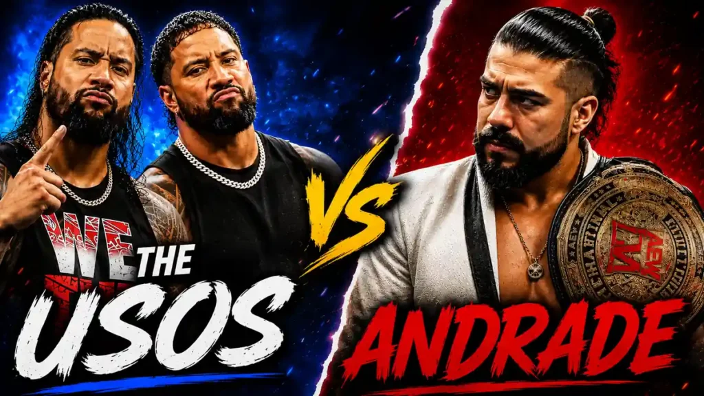 The Usos fire back at Andrade El Idolo with a “Stop b*tching” response amid the debate over Samoan wrestlers receiving more WWE opportunities.