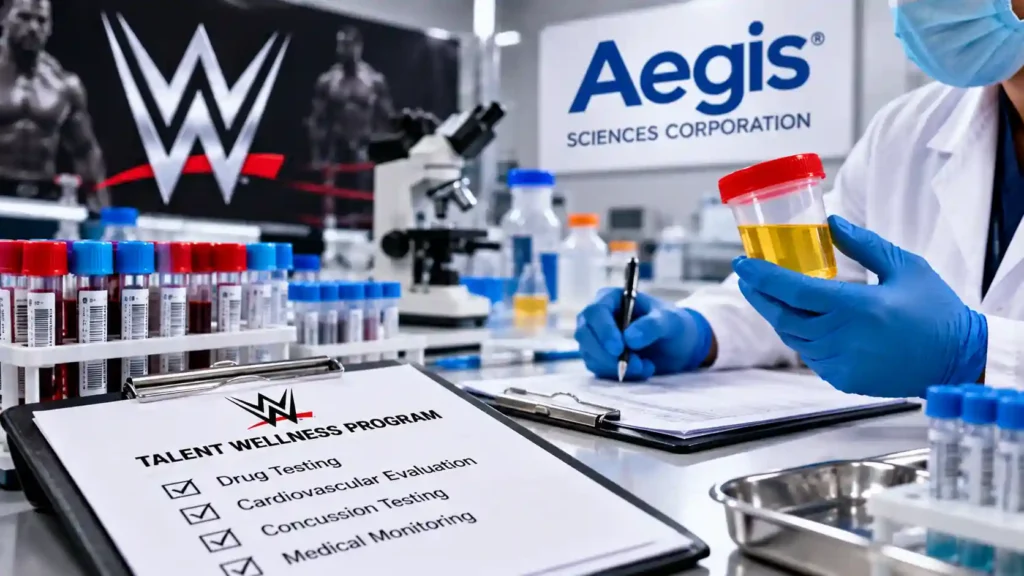 Independent medical laboratory testing equipment illustrating WWE drug and toxicology screening